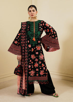 Hussain Rehar | Lawn SS 2023 | Noir - Waniyas