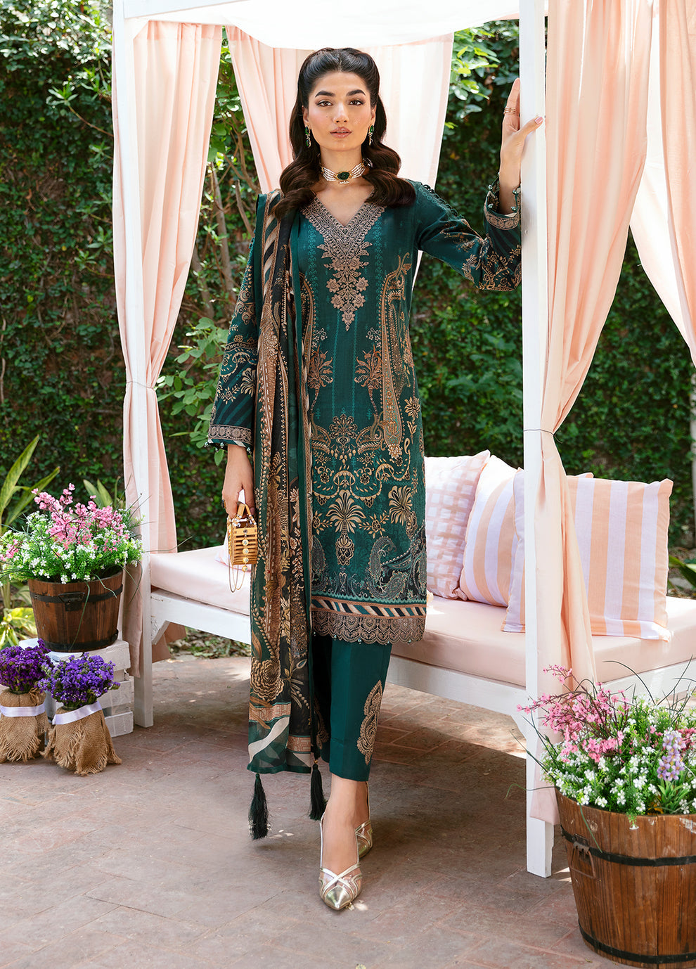 Gulaal | Summer Glow Lawn 24 | EMMELINE (GL-L-24V3-08) - Waniyas