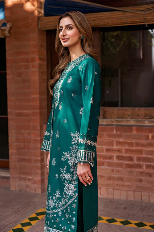 Farasha | Kaavish Lawn 24 | TEAL GARLAND - Waniyas