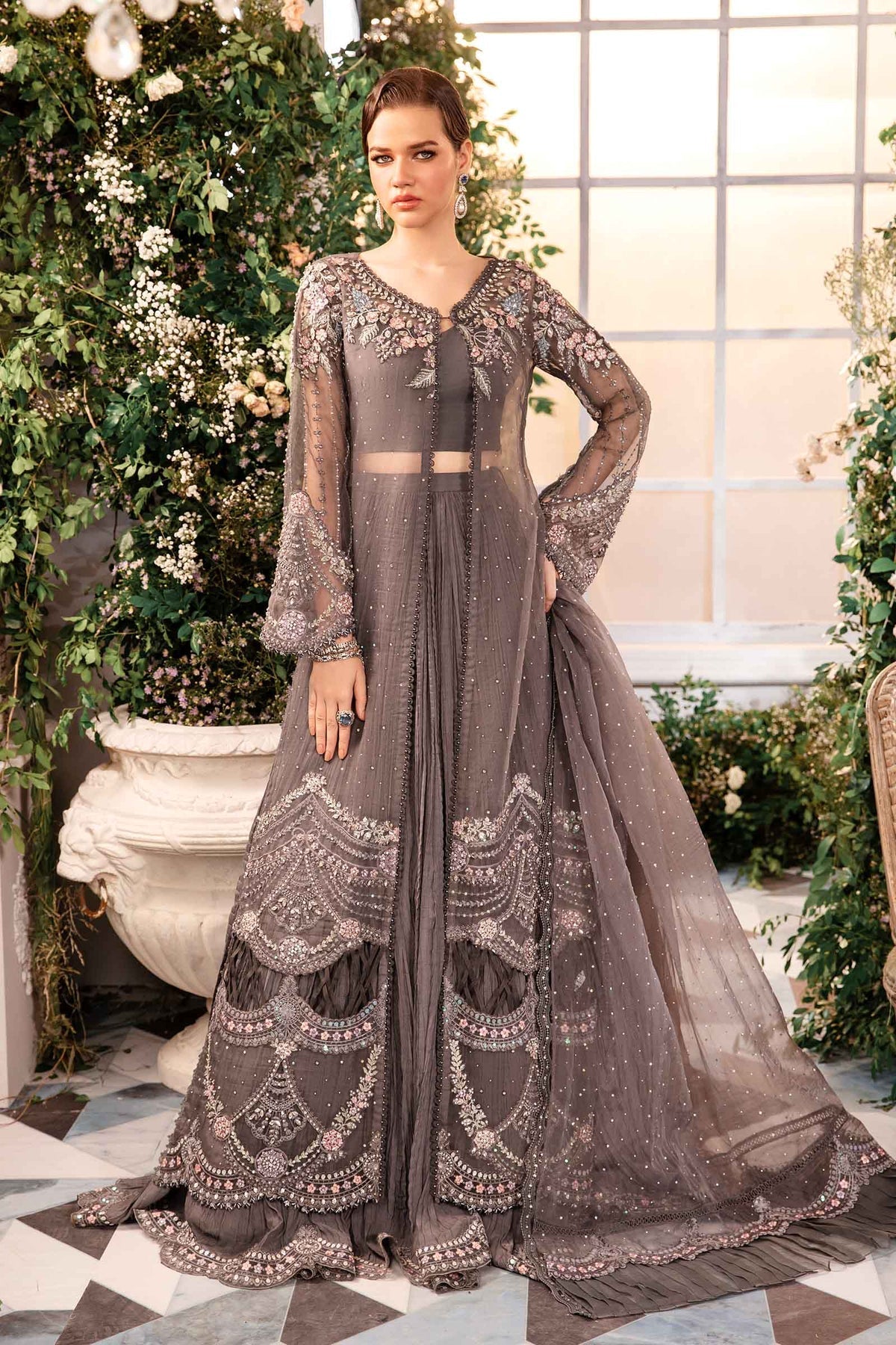 Maria B | Mbroidered Formals 24 | Organza Suit | BD-2902