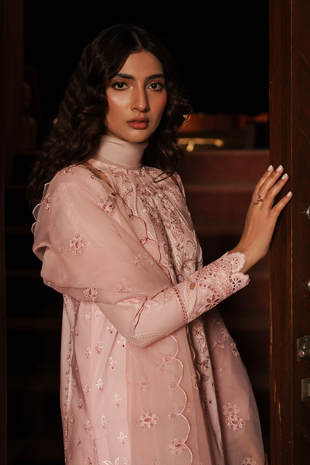 Afrozeh | Chikankari Lawn 24 | Rosella - Waniyas