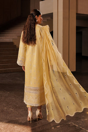 Afrozeh | Chikankari Lawn 24 | Canary - Waniyas