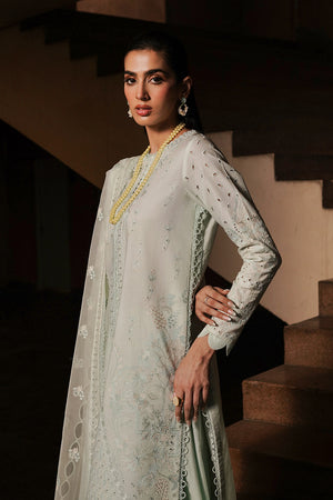 Afrozeh | Chikankari Lawn 24 | Celadon - Waniyas