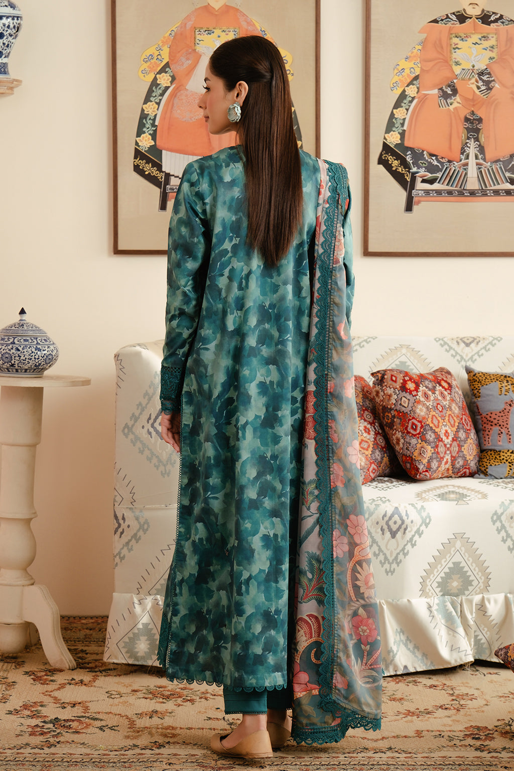 Afrozeh | Malina Lawn Collection| Ceila - Waniyas