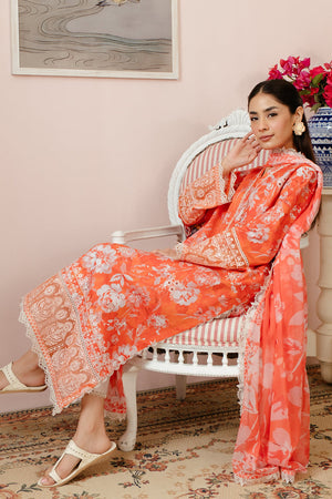 Afrozeh | Malina Lawn Collection| Azlin - Waniyas