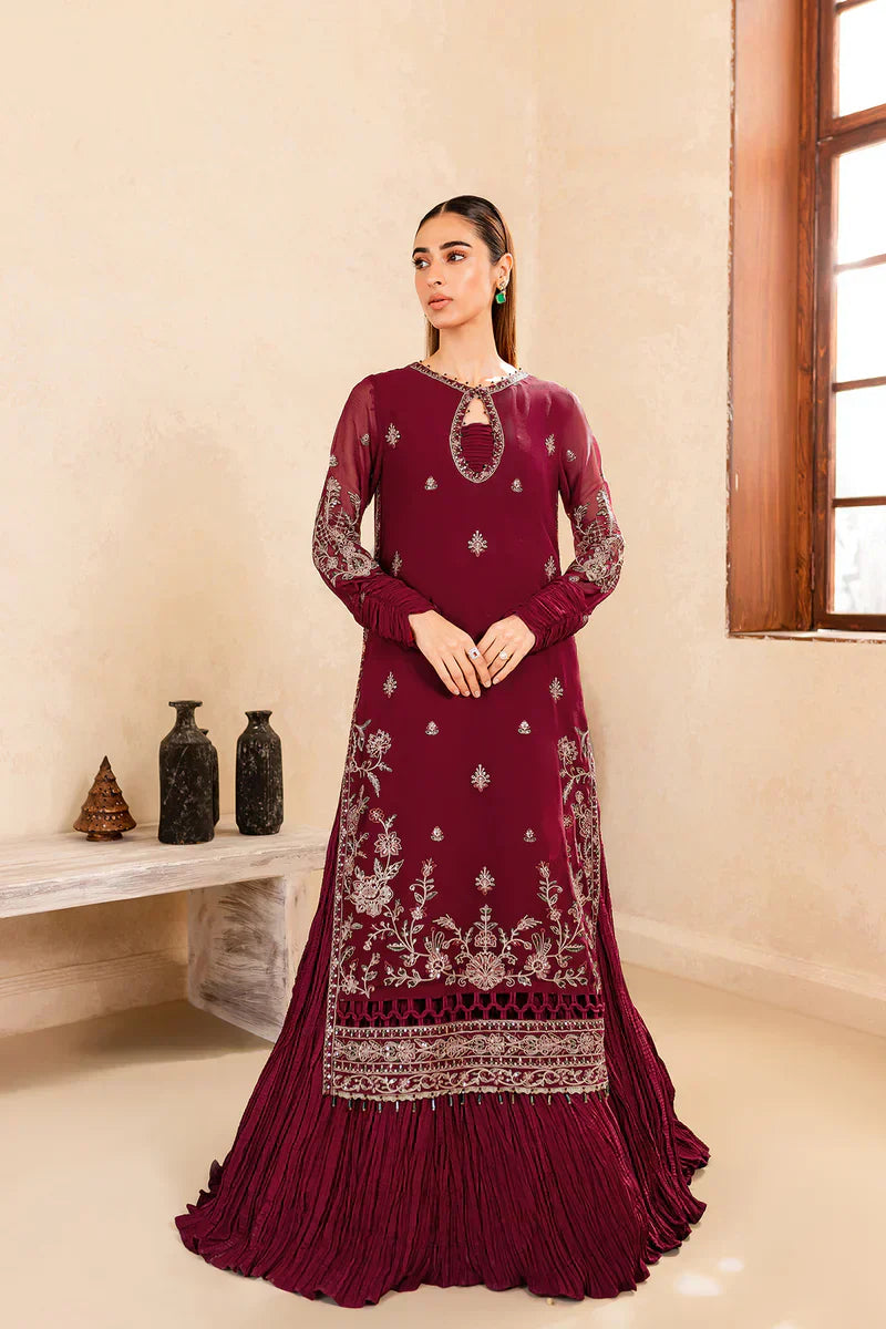 Farasha | Ritizer Festive Formals | Majestic Rouge - Waniyas