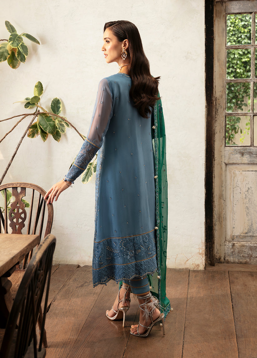 Gulaal | Embroidered Chiffon Eid Collection | HELIA - Waniyas