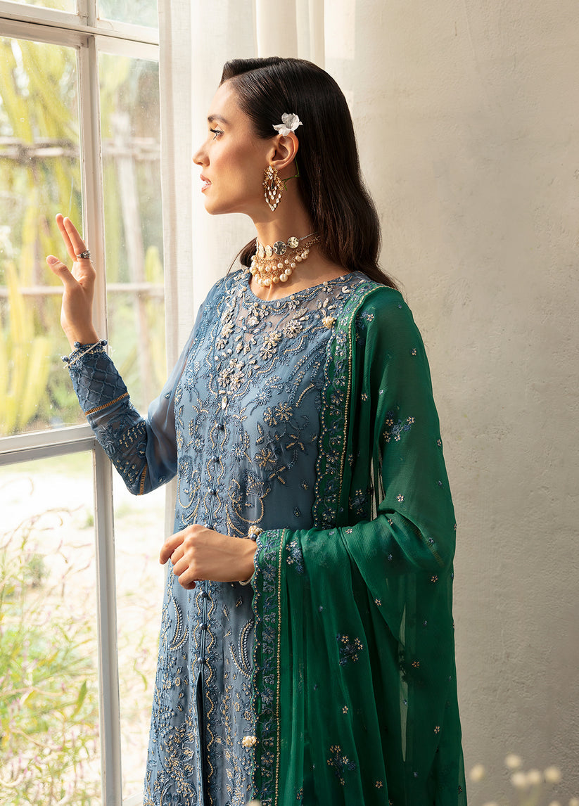 Gulaal | Embroidered Chiffon Eid Collection | HELIA - Waniyas