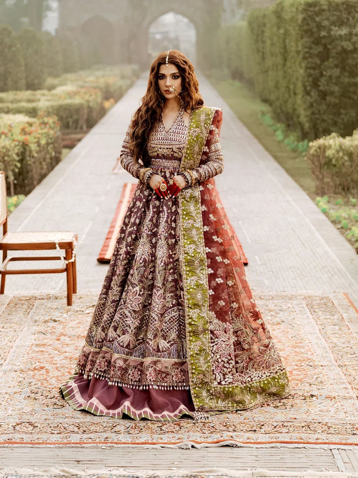 Maryam Hussain | Gulaab Wedding Formals 24 | Ronak - Waniyas