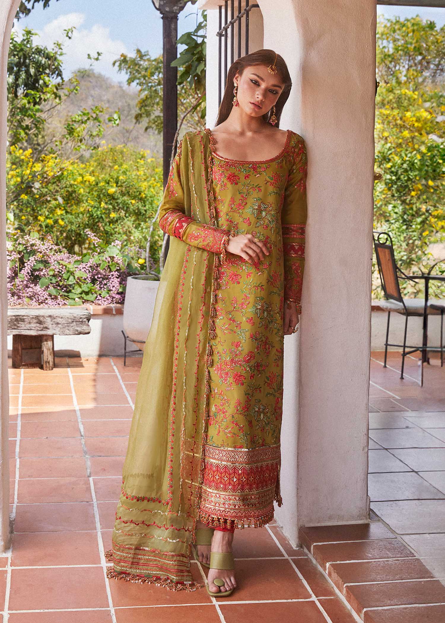 Hussain Rehar | Eid Luxury Lawn SS/24 | Sorbet - Waniyas