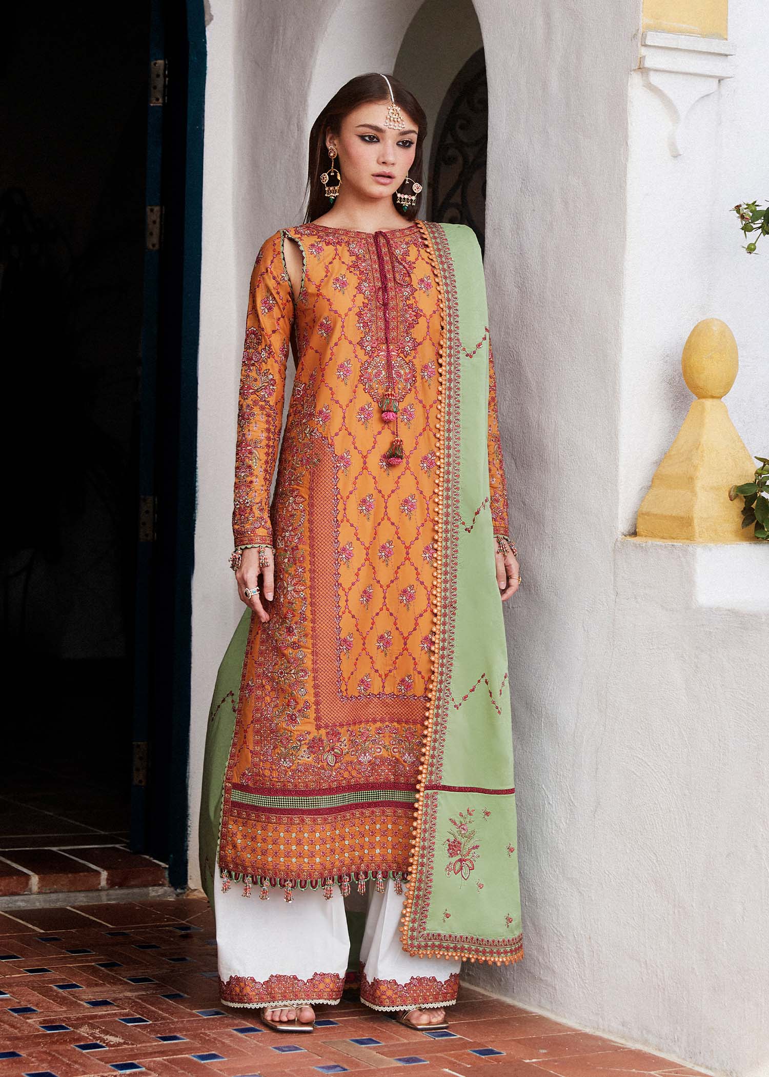 Hussain Rehar | Eid Luxury Lawn SS/24 | Amira - Waniyas