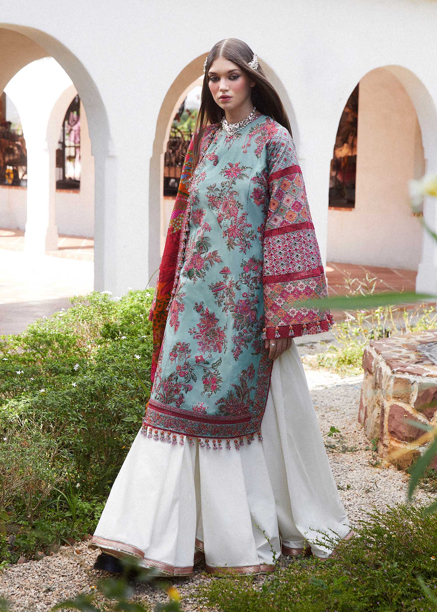 Hussain Rehar | Eid Luxury Lawn SS/24 | Floret - Waniyas