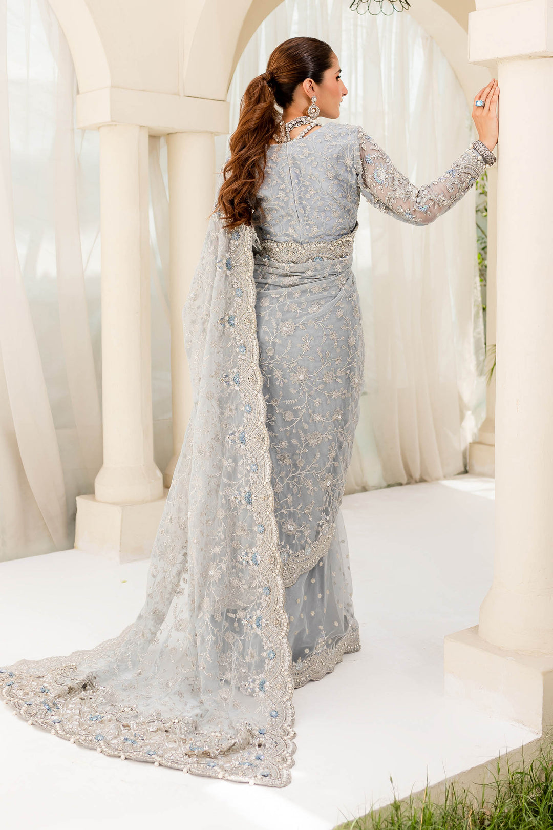 Maria B | Bridal Couture | Ice Blue MC-908