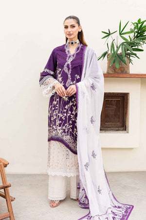 Sable Vogue | Shiree Lawn 24 | Plum Orchid - Waniyas