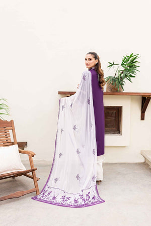 Sable Vogue | Shiree Lawn 24 | Plum Orchid - Waniyas