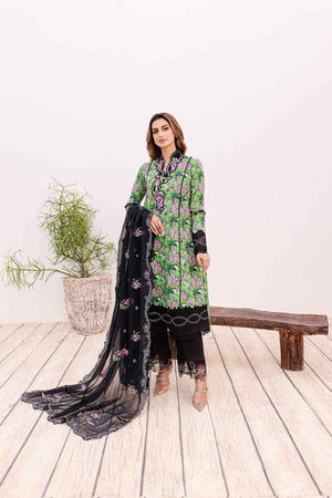 Sable Vogue | Shiree Lawn 24 | Black Iris - Waniyas