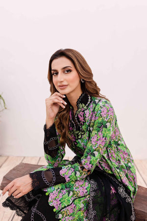 Sable Vogue | Shiree Lawn 24 | Black Iris - Waniyas