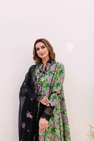 Sable Vogue | Shiree Lawn 24 | Black Iris - Waniyas