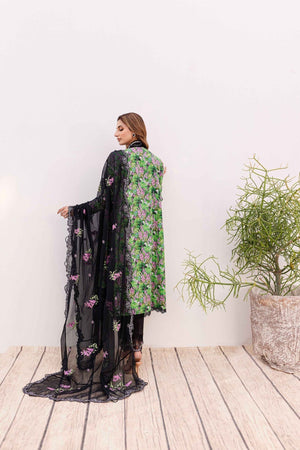 Sable Vogue | Shiree Lawn 24 | Black Iris - Waniyas