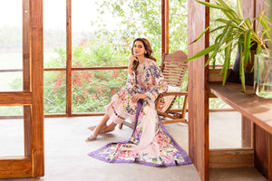 Sable Vogue | Shiree Lawn 24 | Pink Gardenia - Waniyas