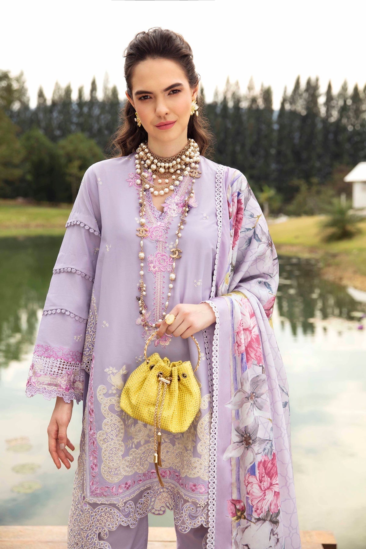 Sable Vogue | Luxury Lawn 24 | Aster - Waniyas