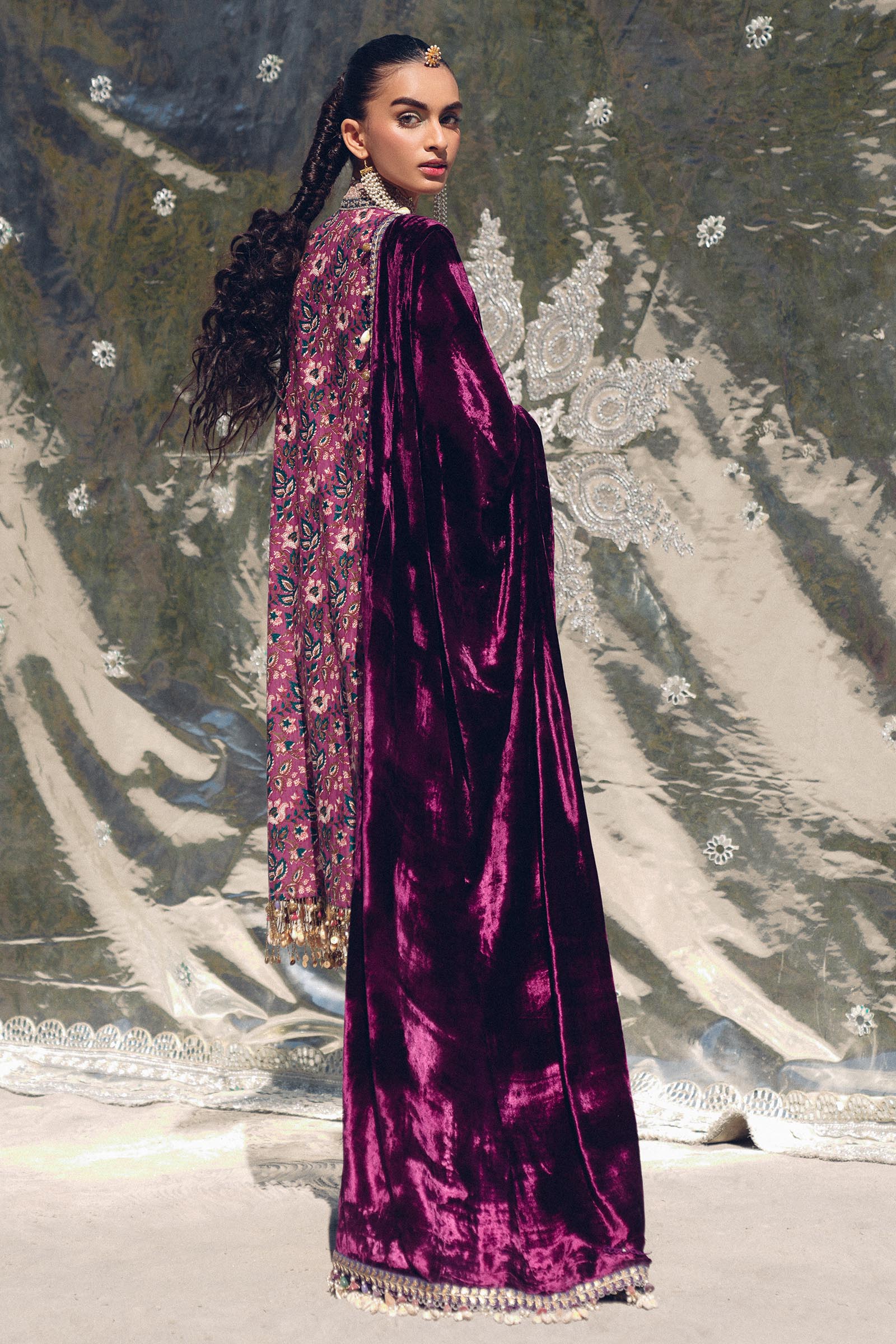 Sana Safinaz | Winter Shawl 24 | Velvet S241-006A-3CP