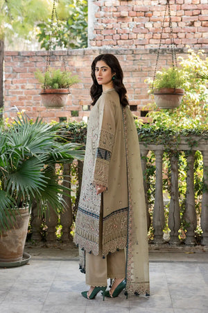 Farasha | Bahaar Embroidered Lawn | Whimsical Sage - Waniyas