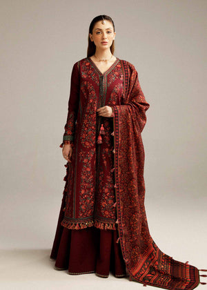 Hussain Rehar | Winter Shawl Khaddar 23 | Ruby - Waniyas