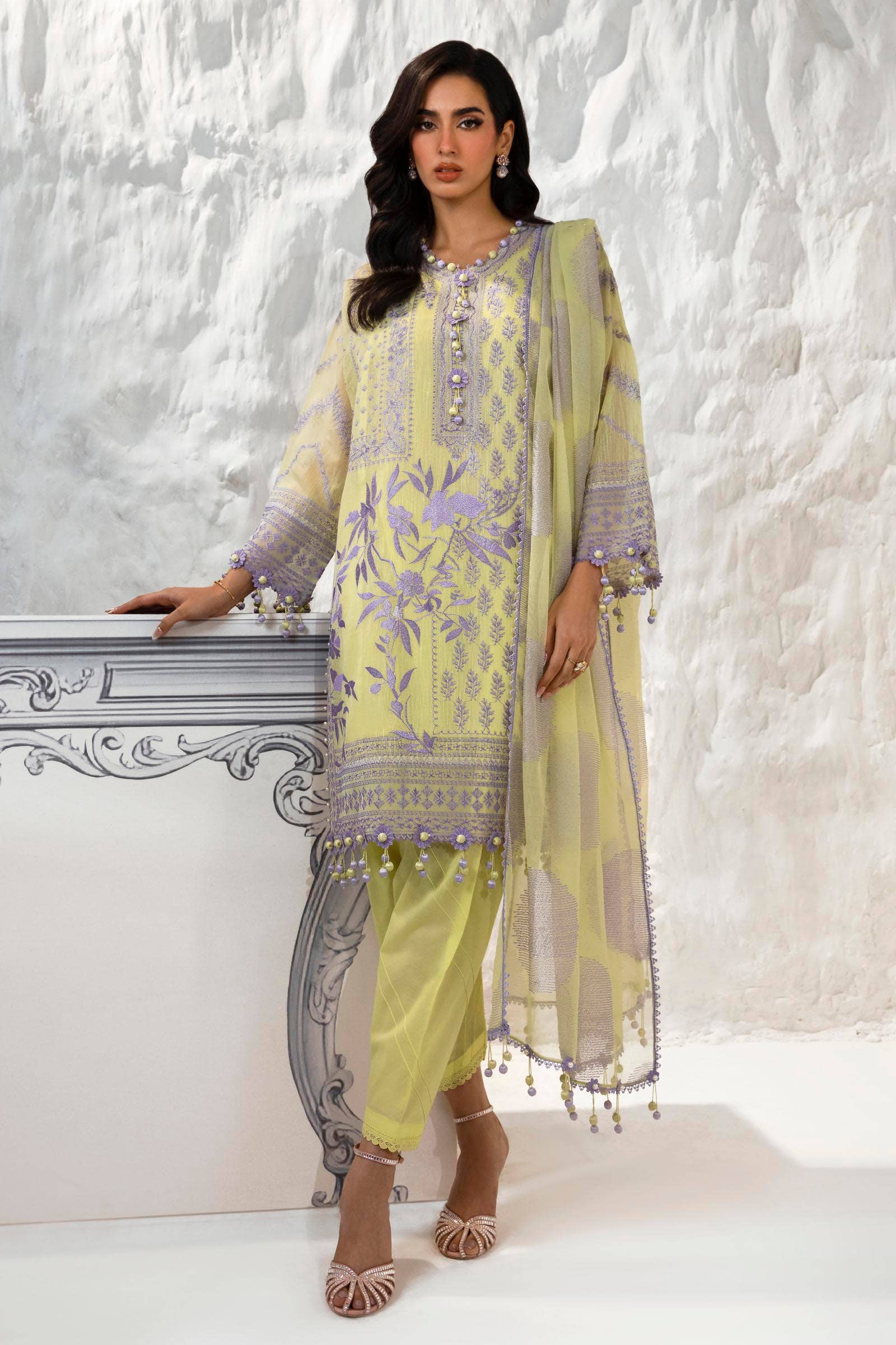 Sana Safinaz | Muzlin Summer 24 | 010A-CT - Waniyas