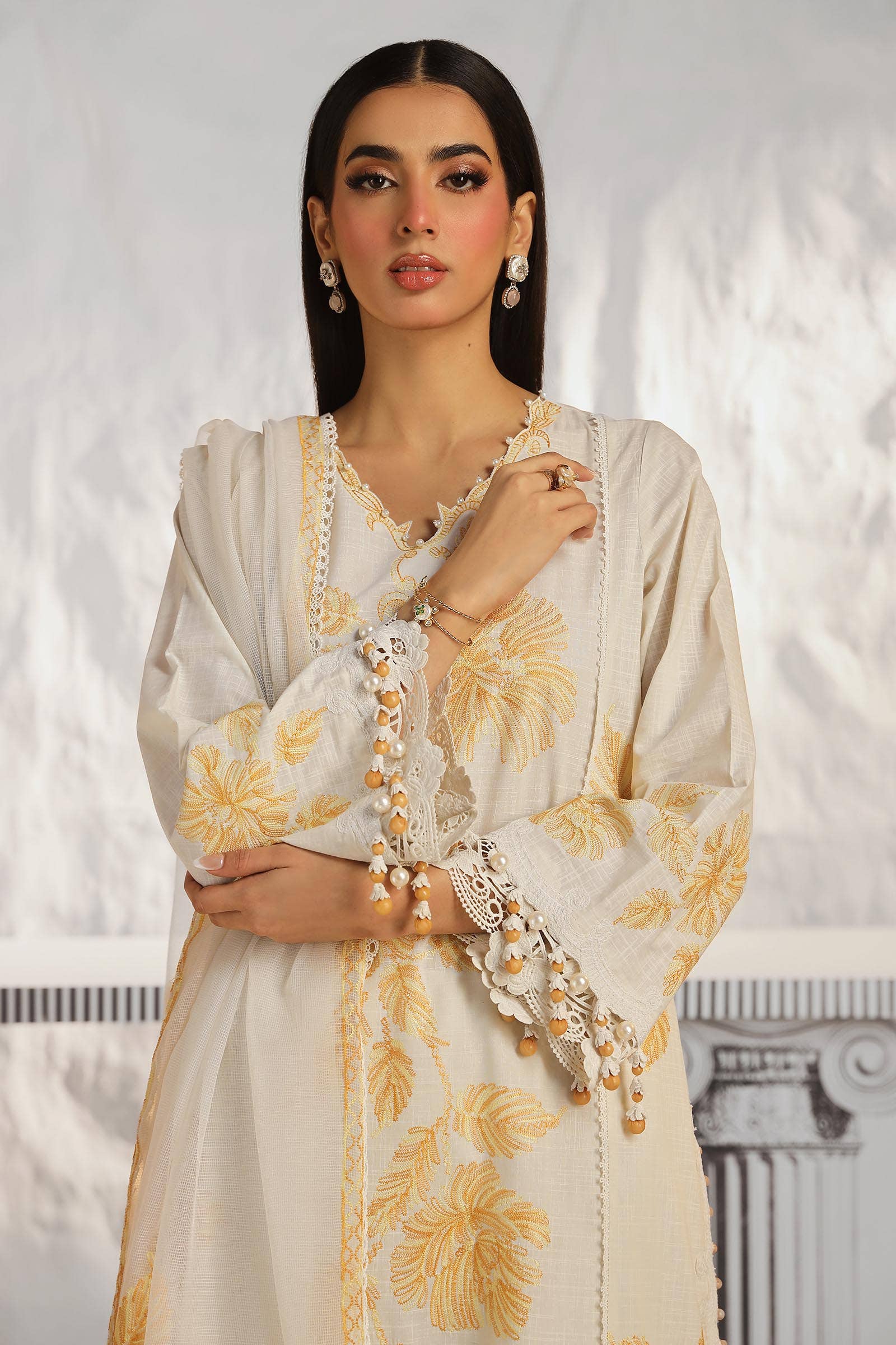 Sana Safinaz | Muzlin Summer 24 | 011B-CT - Waniyas