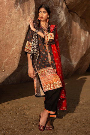 Sana Safinaz | Mahay Spring 24 | H241-017A-2BK - Waniyas