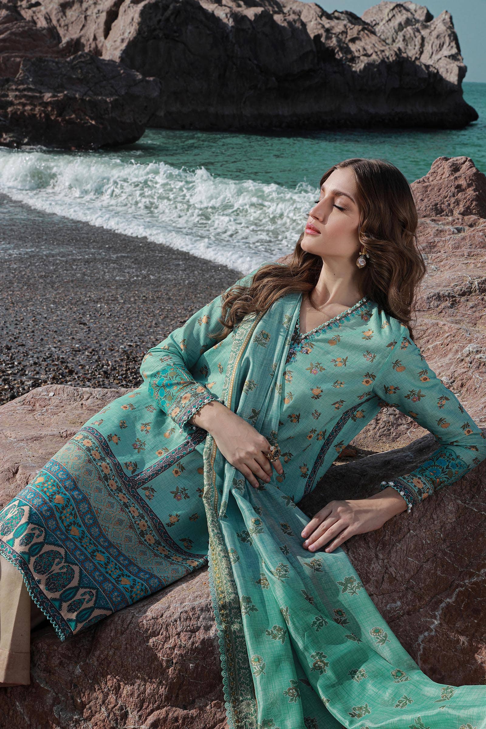 Sana Safinaz | Mahay Spring 24 | H241-017B-2BK - Waniyas