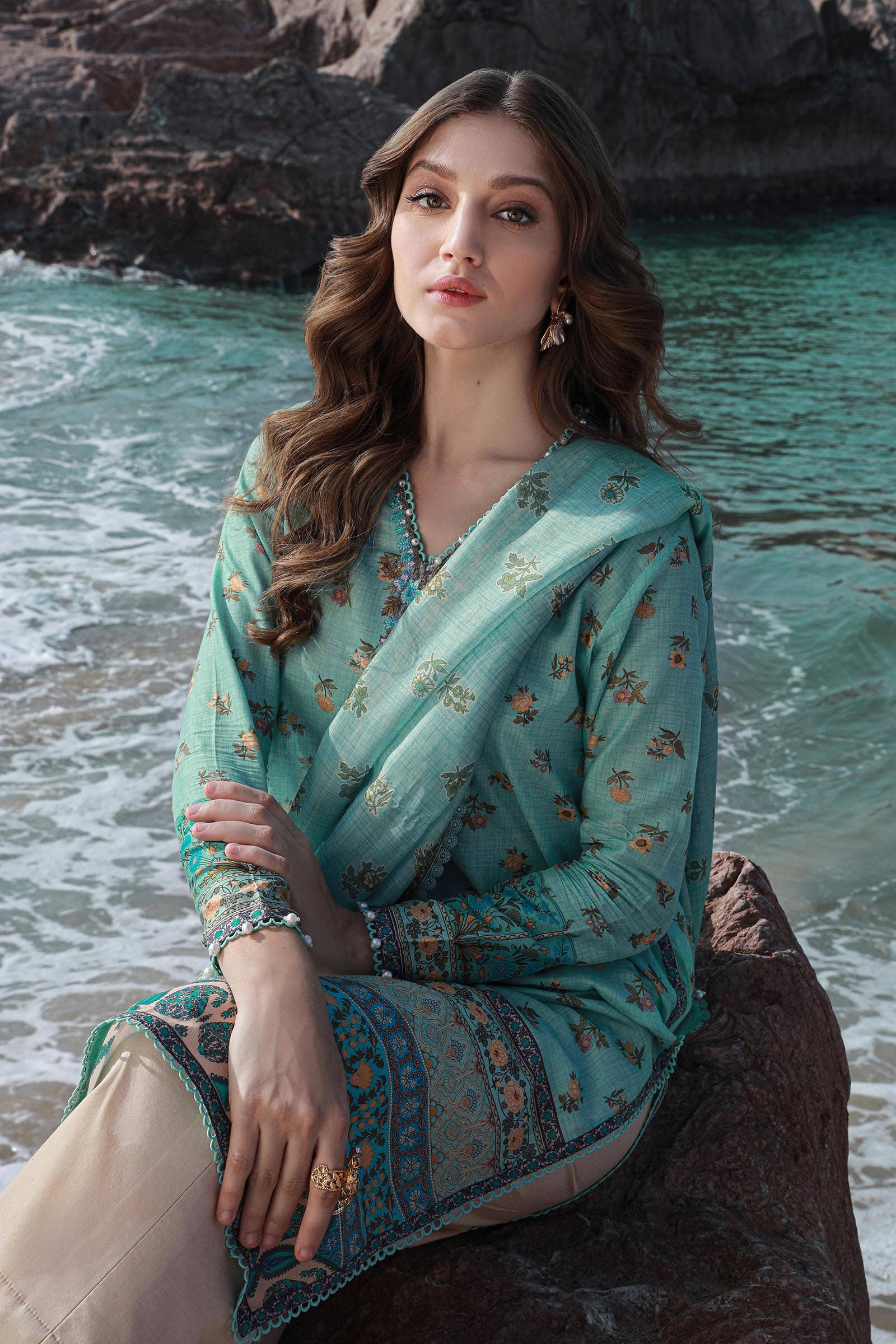 Sana Safinaz | Mahay Spring 24 | H241-017B-2BK - Waniyas