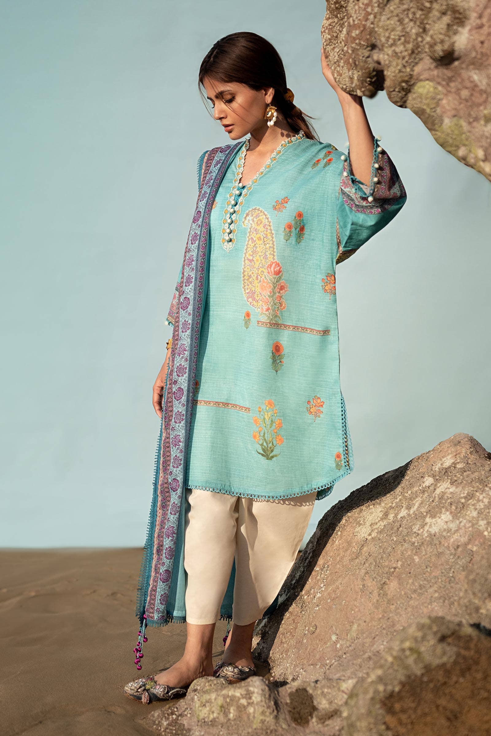 Sana Safinaz | Mahay Spring 24 | H241-022B-2BS - Waniyas