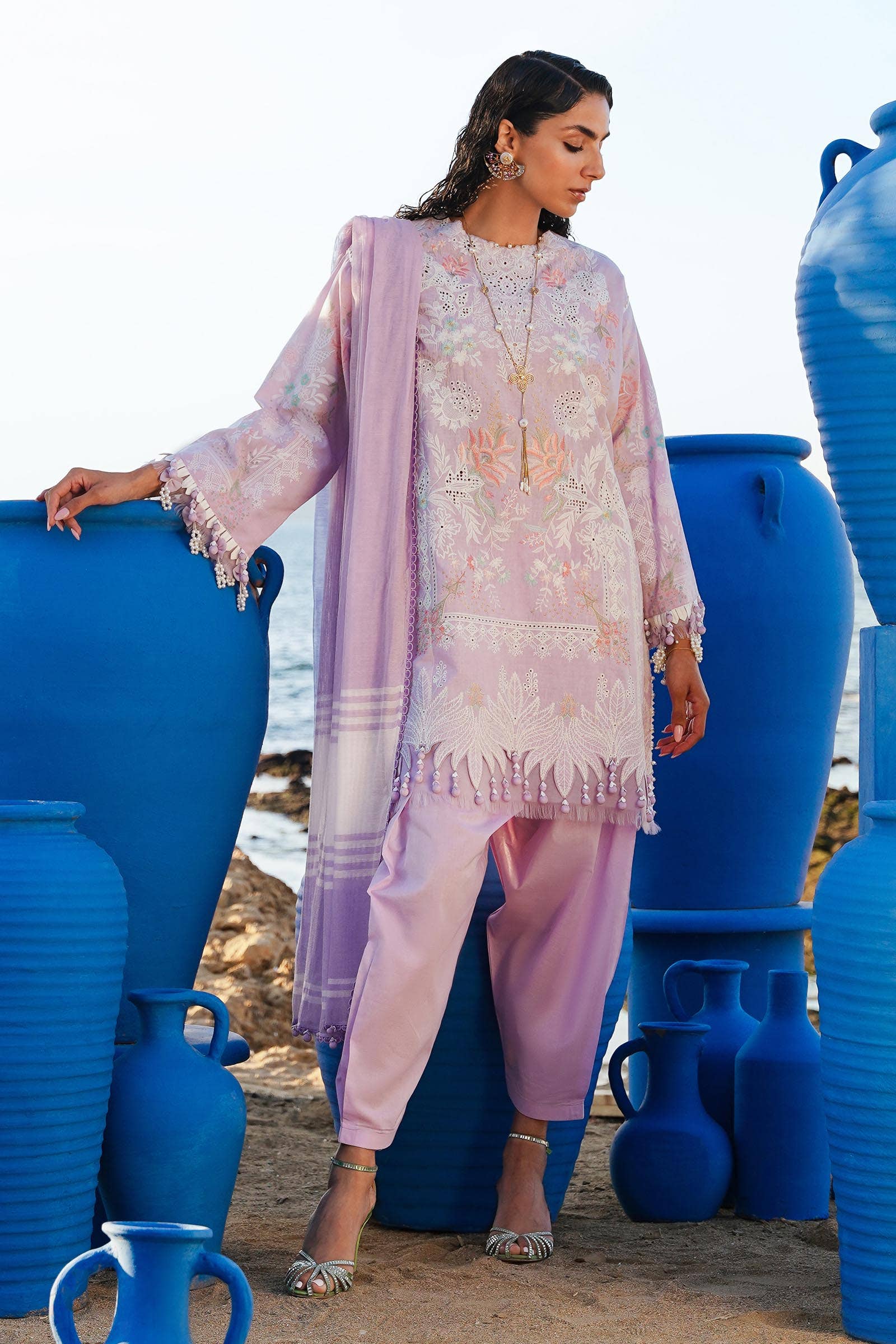 Sana Safinaz | Muzlin Spring 24 | M241-009B-DF - Waniyas