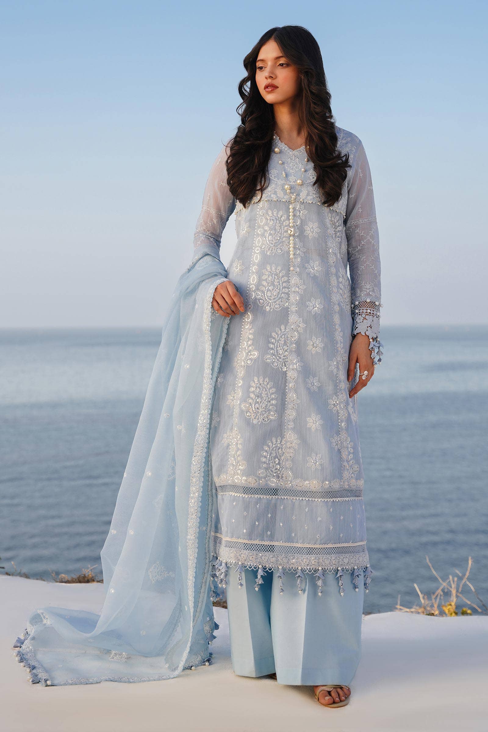 Sana Safinaz | Muzlin Spring 24 | M241-014B-CX - Waniyas