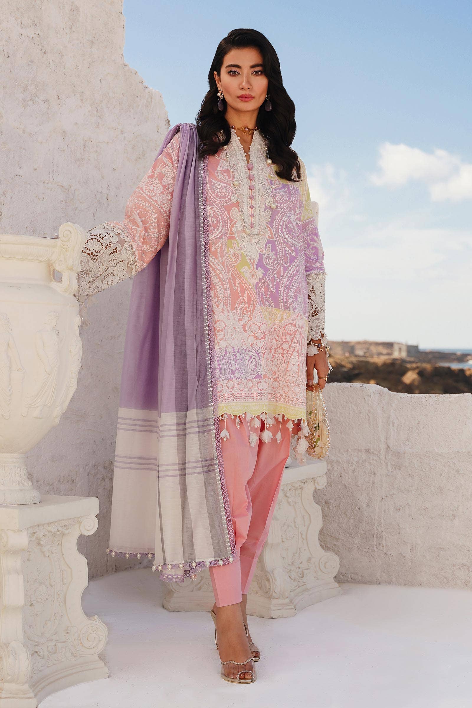 Sana Safinaz | Muzlin Spring 24 | M241-015A-DG - Waniyas