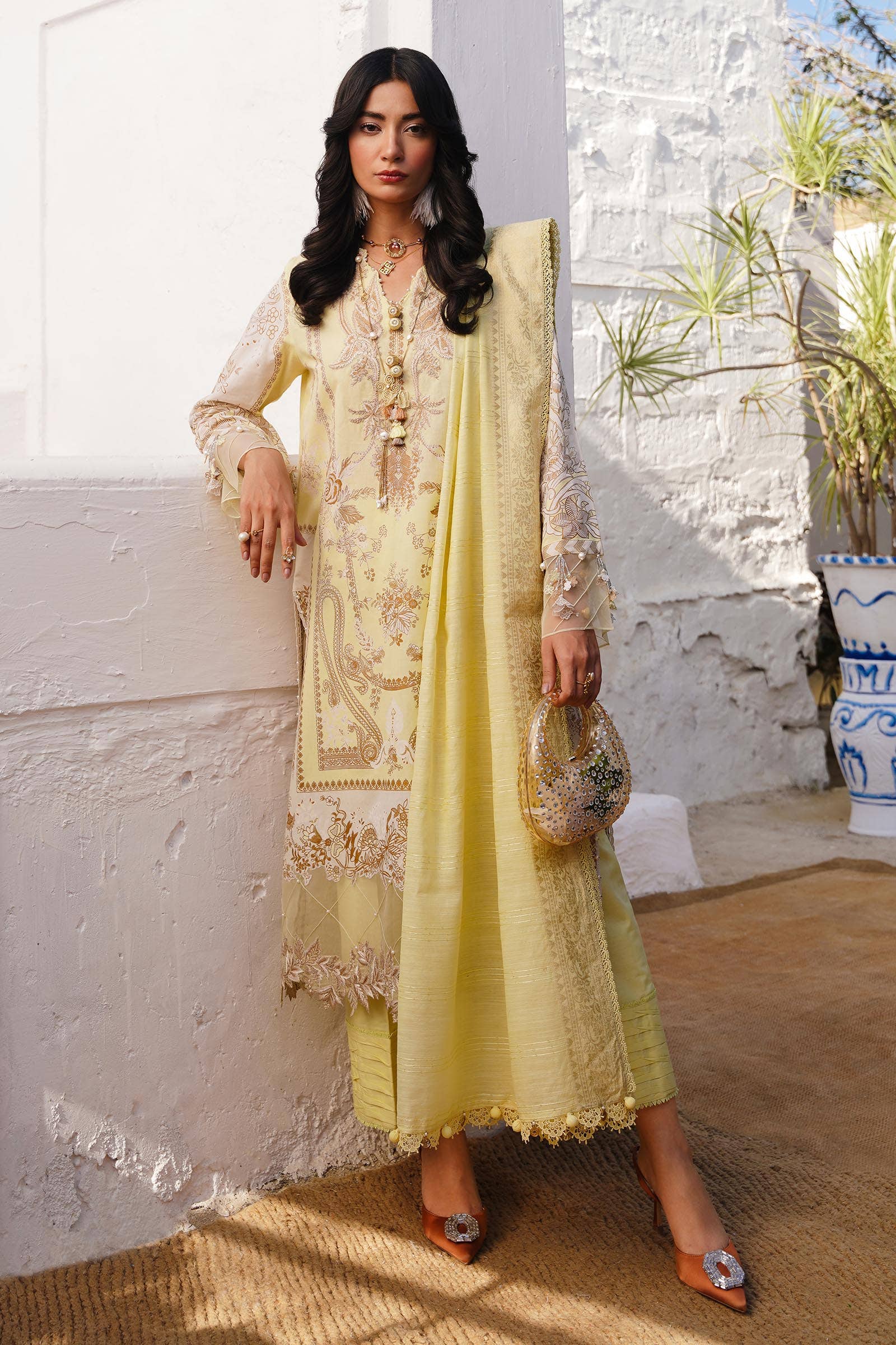 Sana Safinaz | Muzlin Spring 24 | M241-018A-CM - Waniyas