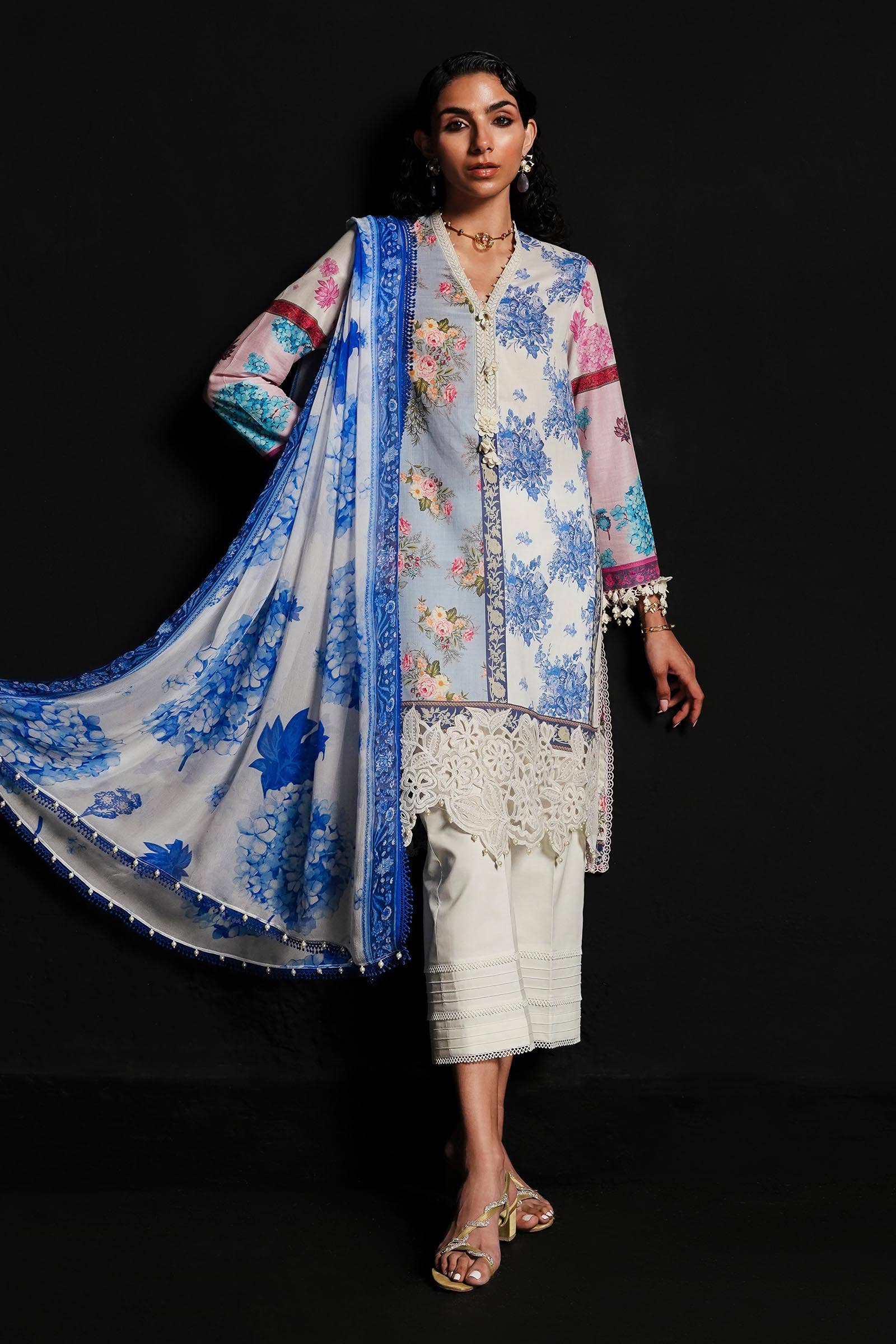 Sana Safinaz | Muzlin Spring 24 | M241-003A-CI - Waniyas