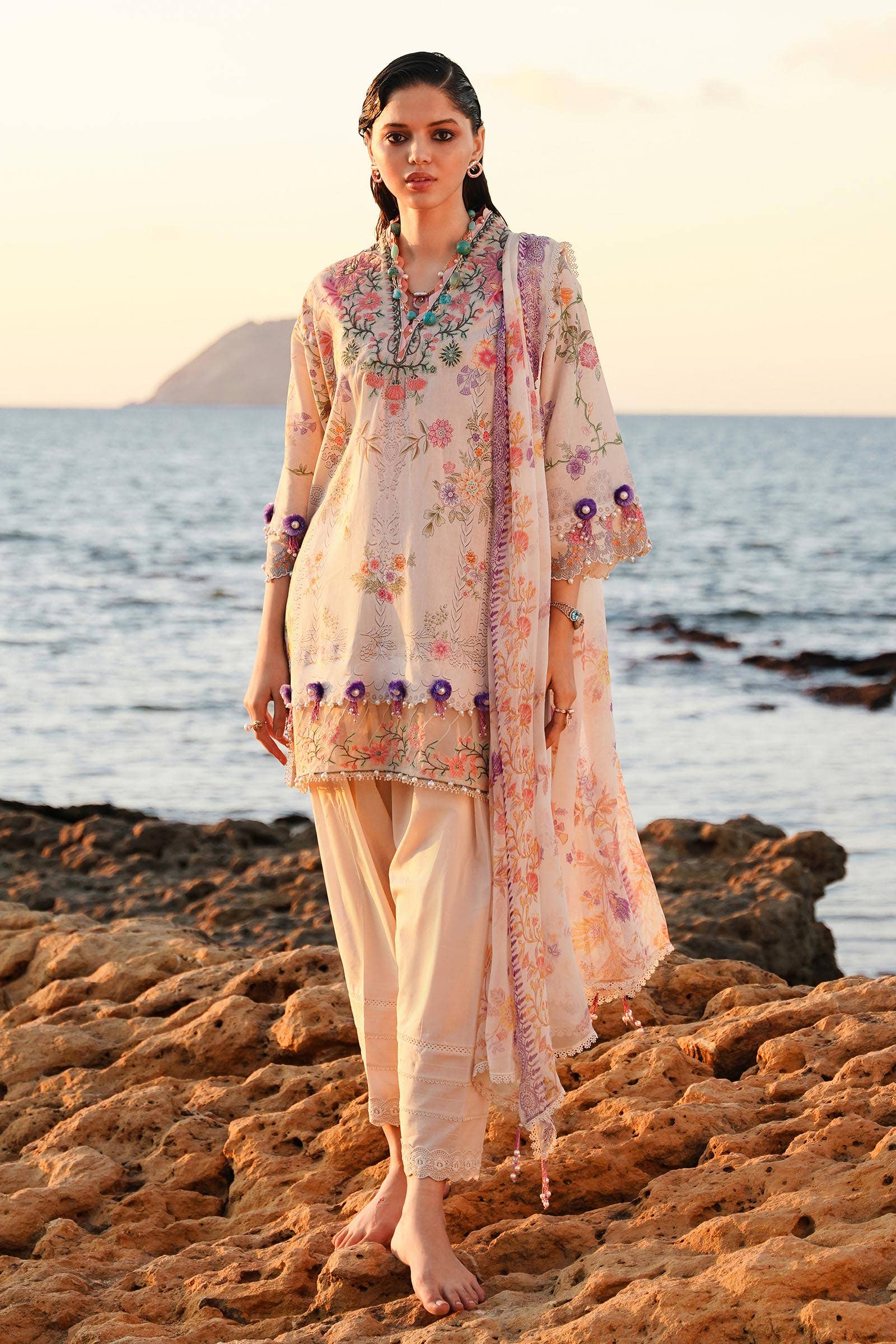 Sana Safinaz | Muzlin Spring 24 | M241-008A-CI - Waniyas