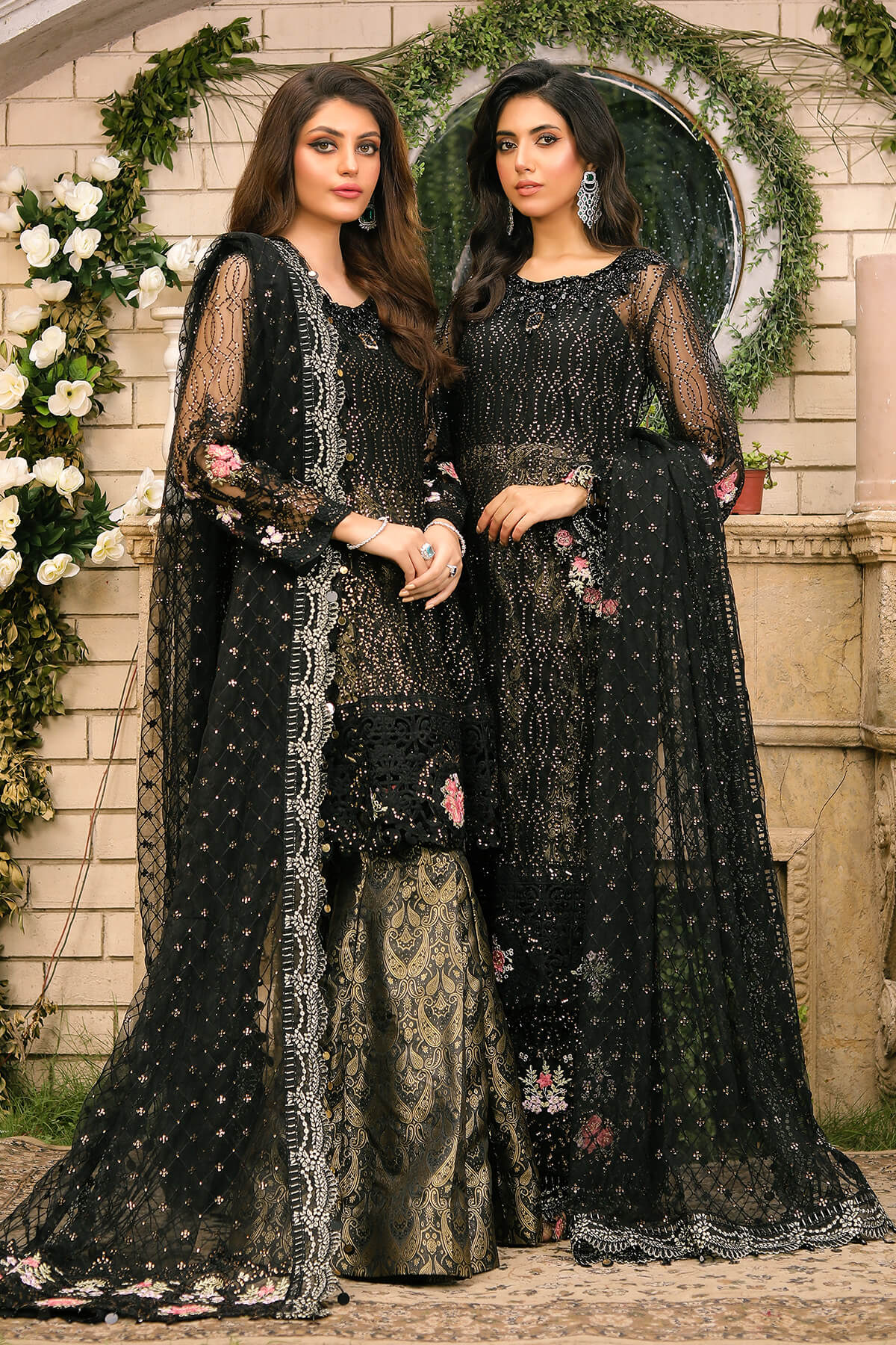 Raeesa Premium | Wajadan Wedding Formals | WD-3 Metal Black