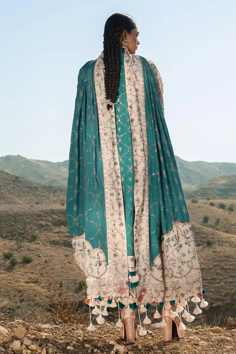 Sana Safinaz | Winter Luxury 23 | S231-005B-CP - Waniyas